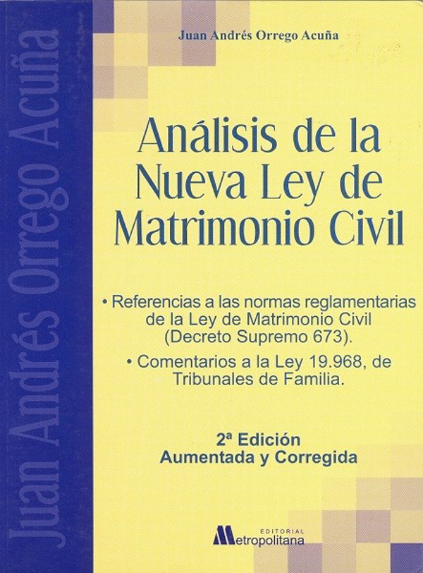 Nueva ley de Matrimonio Civil